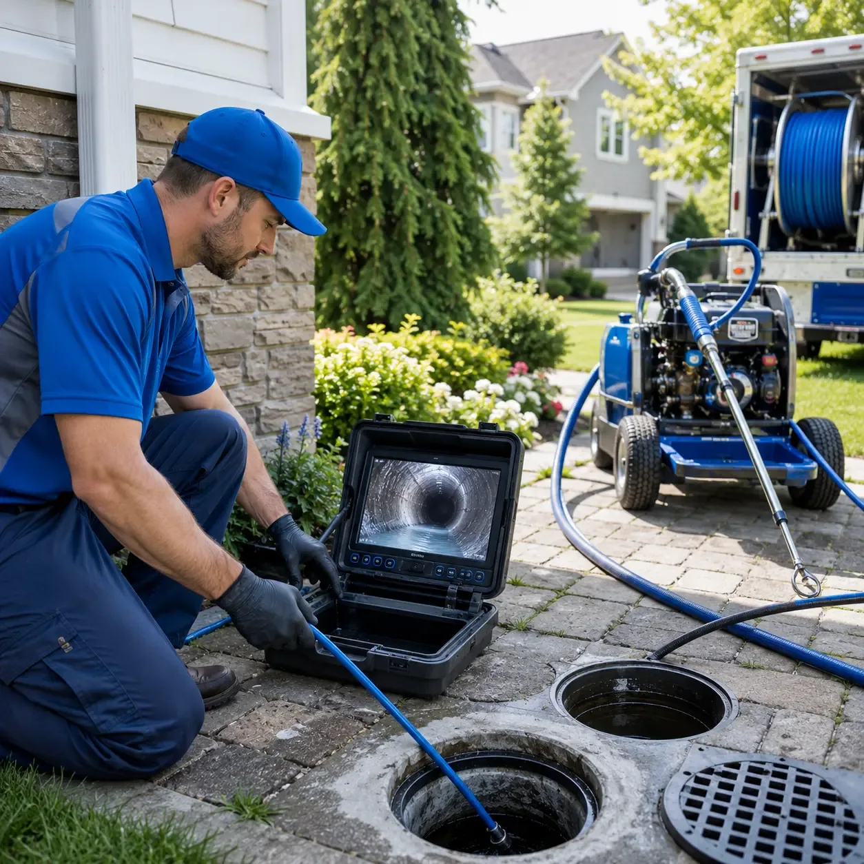 Outdoor drain cleaning professionals serving Angleton, TX
